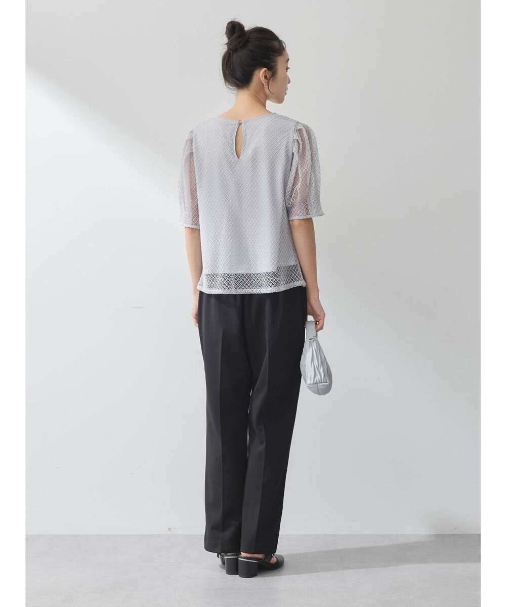 earth music&ecology 袖シアーレースプルオーバー 