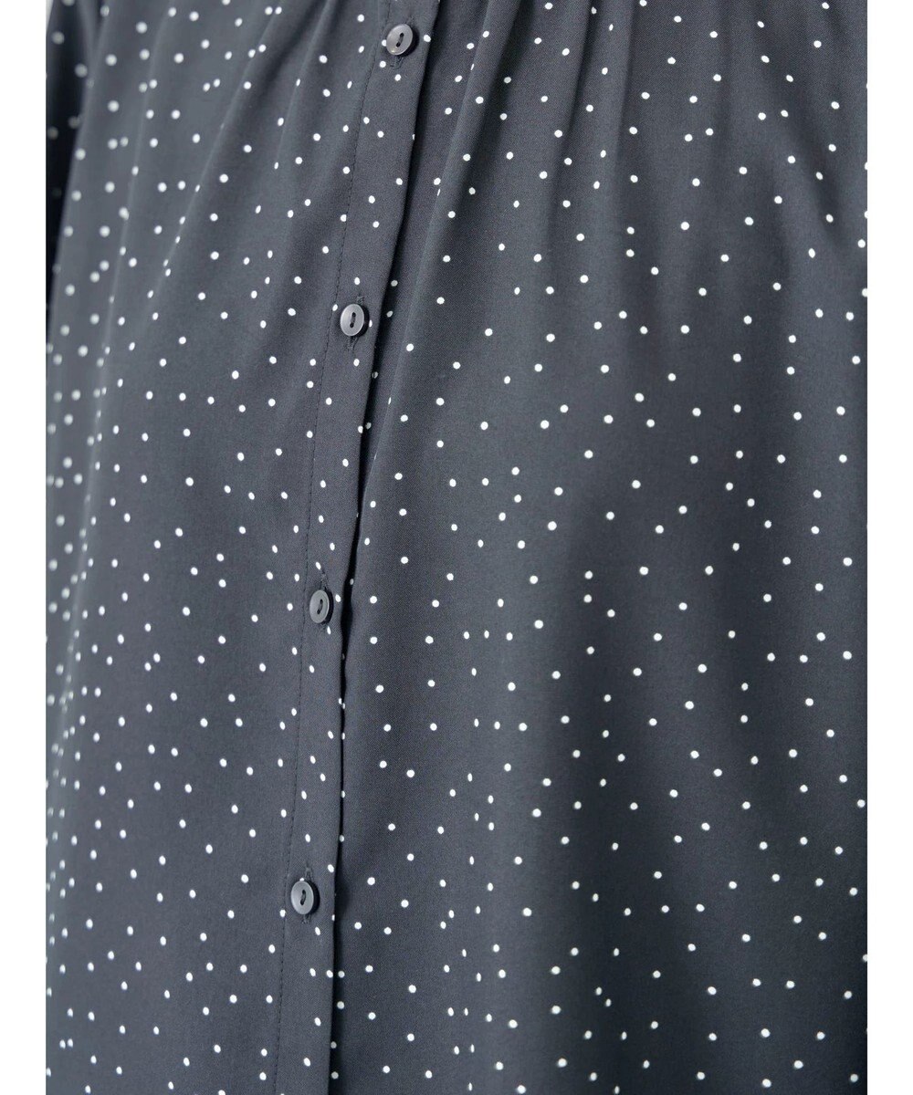 Green Parks ＢＰ　ケア楽　スタンドフリルブラウス 