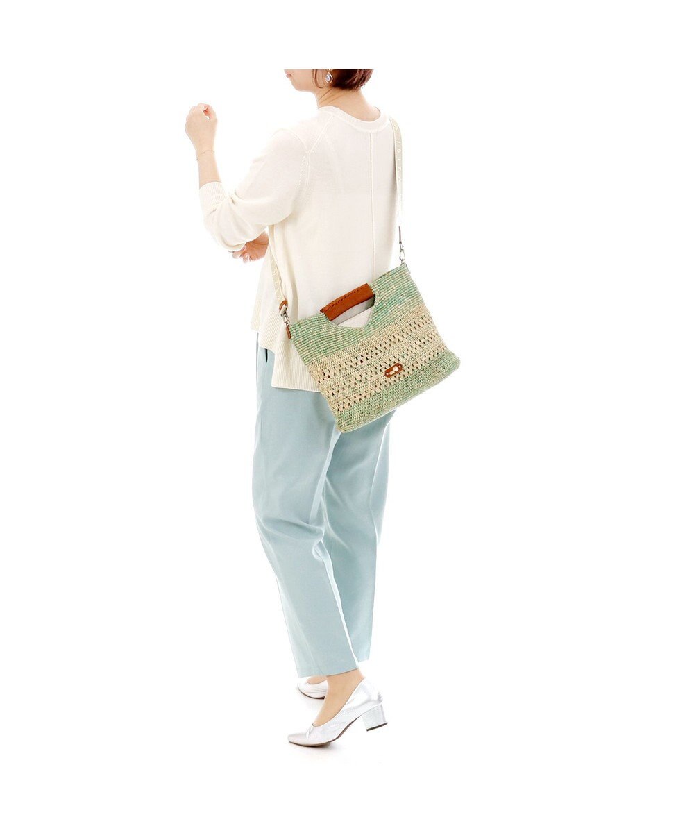 IBIZA ラフィア　2WAYバッグ 