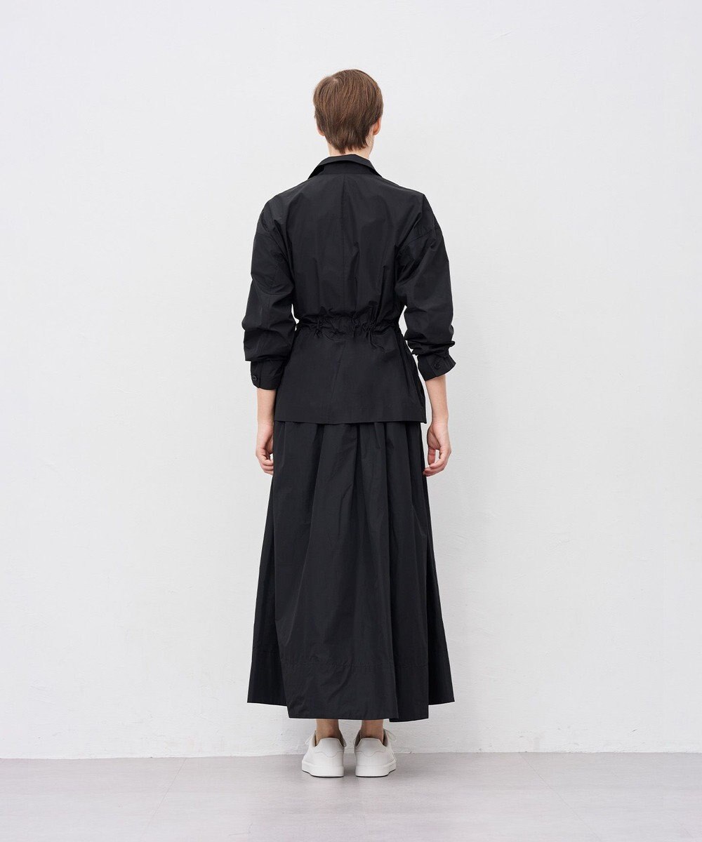 uncrave メモリータフタ フレアスカート 