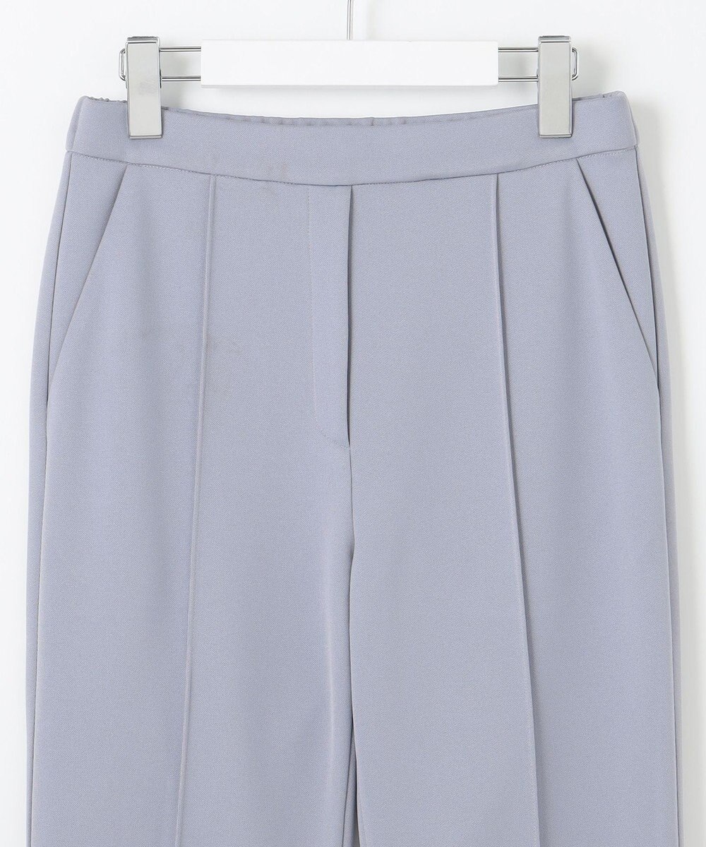 Feroux 【洗える】美シルエットストレッチセミフレア パンツ 