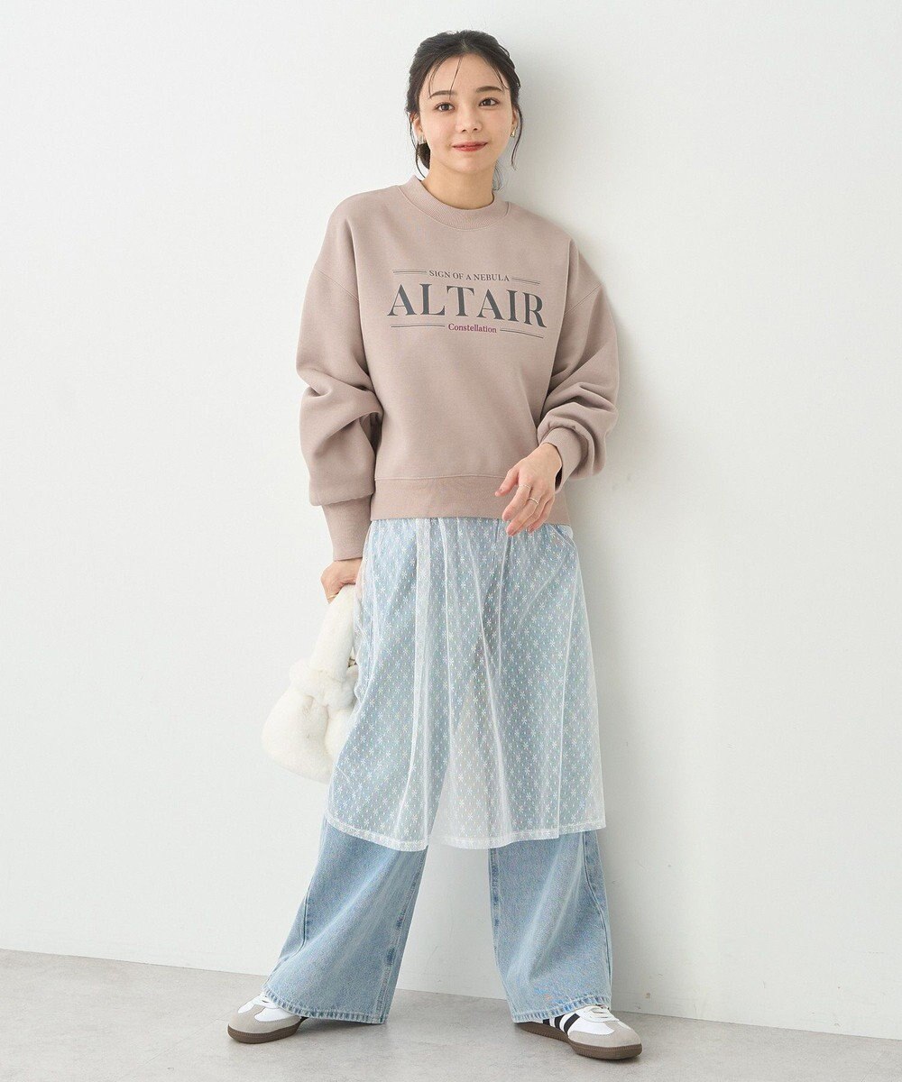 earth music&ecology アソートロゴショートスウェット 