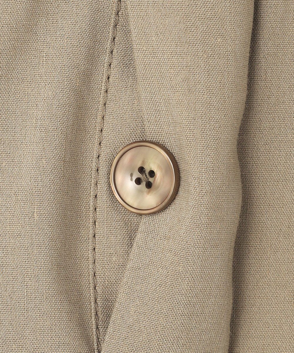 自由区 S 【セットアップ対応】リネンストレッチ ジレ 