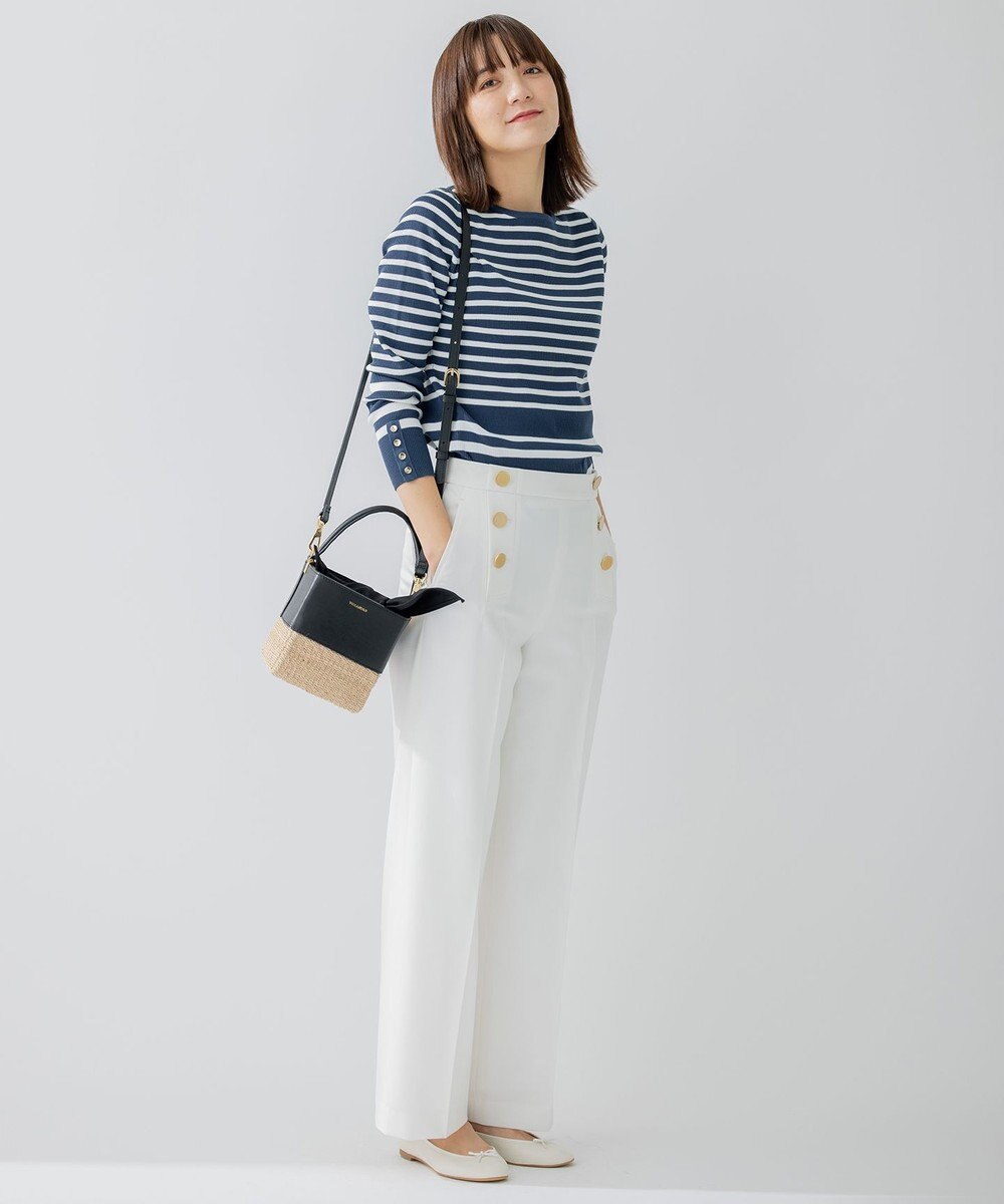 23区 【洗える】ストレッチツイル マリンパンツ 