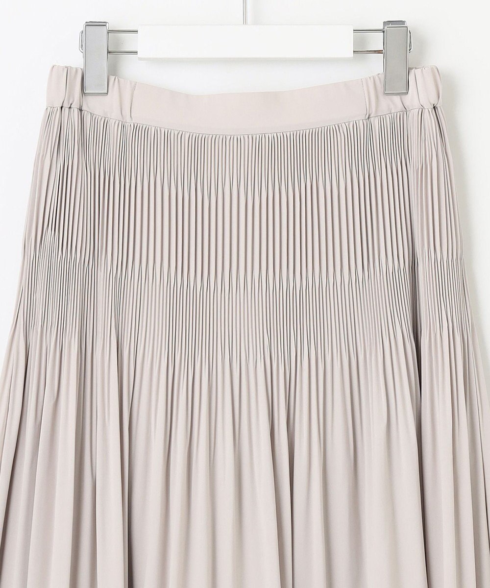 自由区 S 【セットアップ対応・洗える】ライトサテンプリーツ スカート 