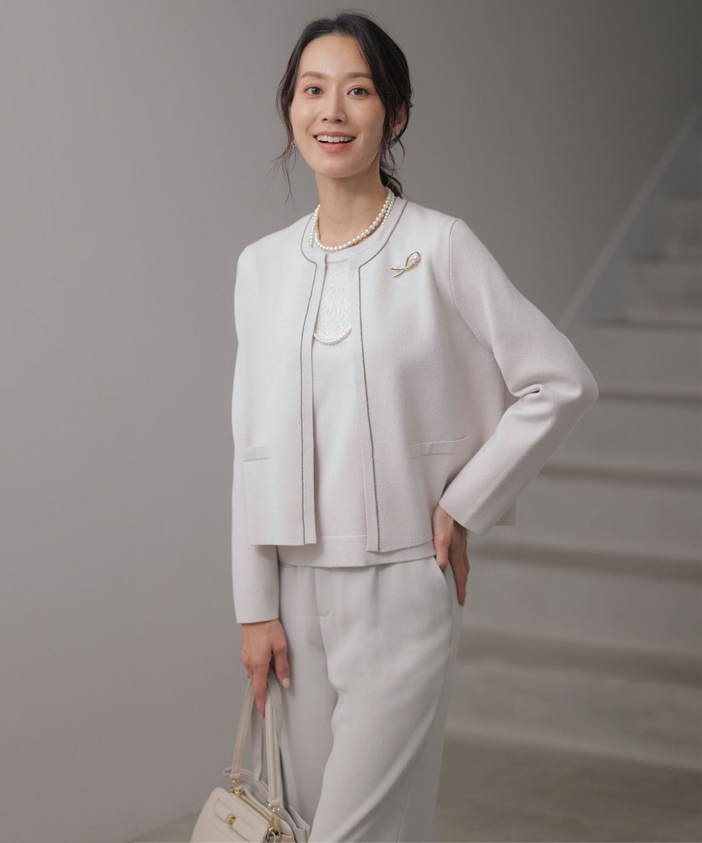 J.PRESS LADIES ハーフリボン ブローチ 