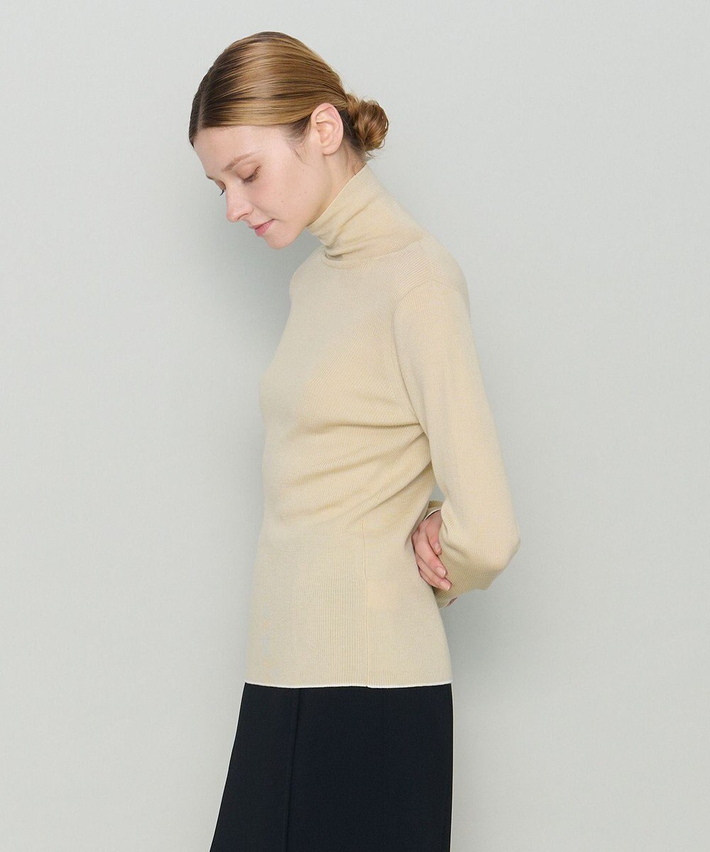 JOSEPH 【洗える】ウールリブ　ハイネックニット 