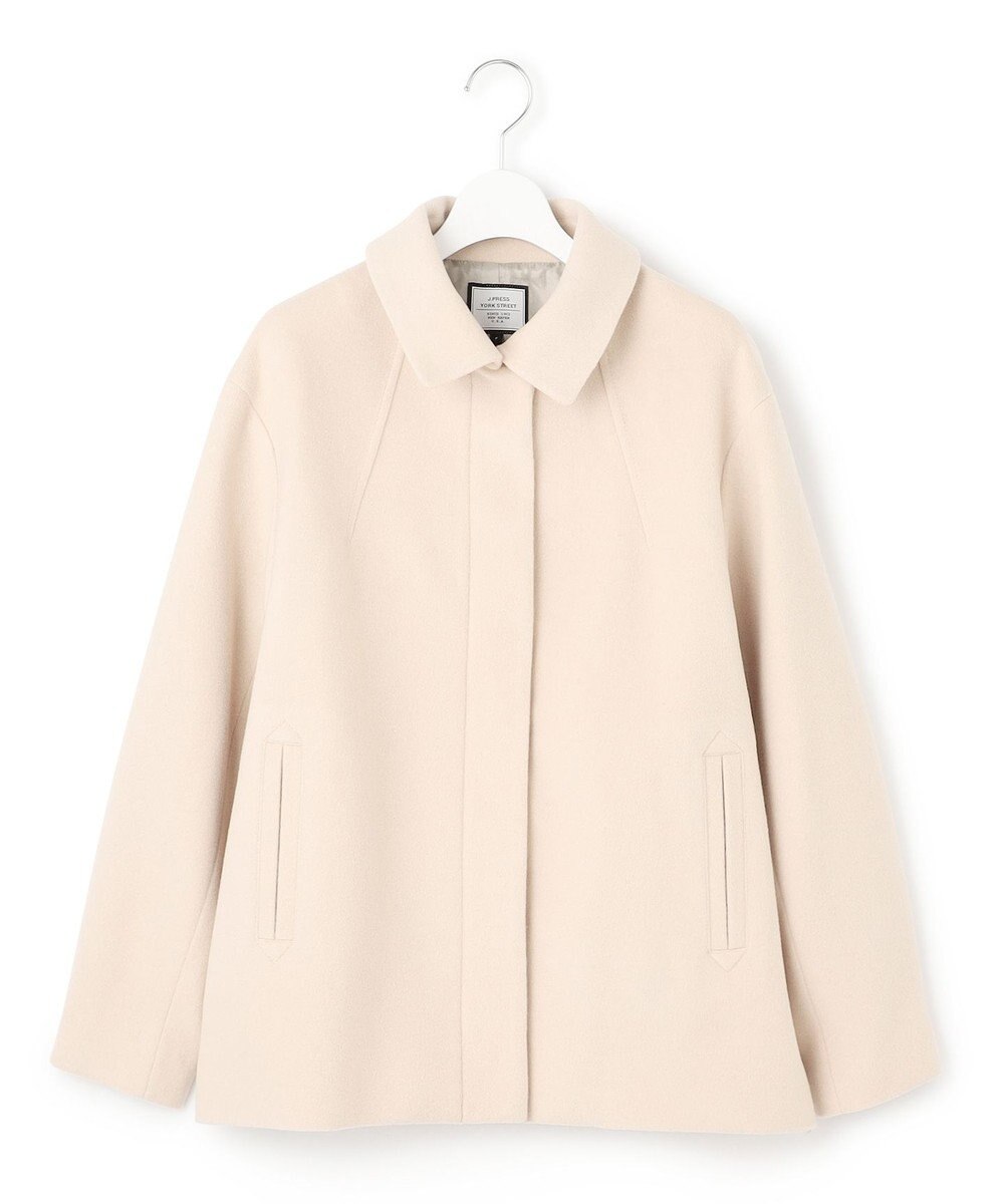 J.PRESS YORK STREET 【WOMEN】2WAY ウールアンゴラ ビーバーショートコート 