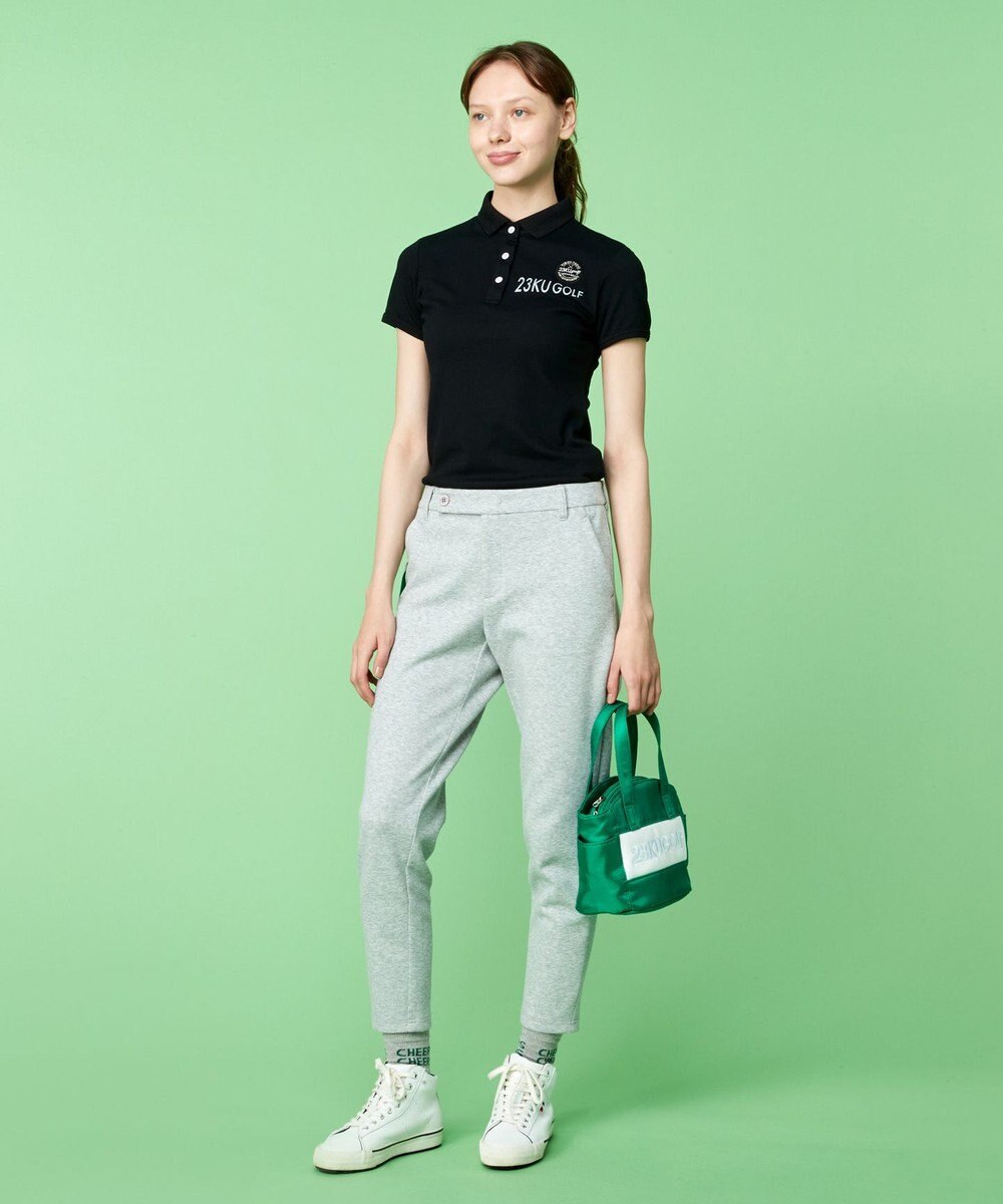 23区GOLF 【WOMEN】【吸水速乾/UVケア】ハニカムカノコ半袖ポロシャツ シンプルながらも機能的 