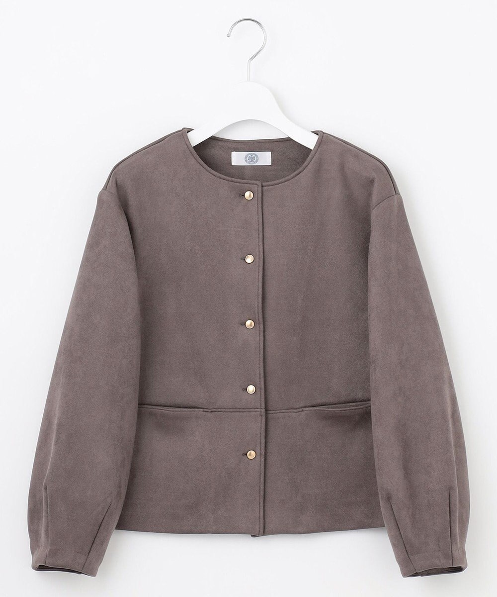 J.PRESS LADIES L 【洗える】スエードダンボール  ジャケット 