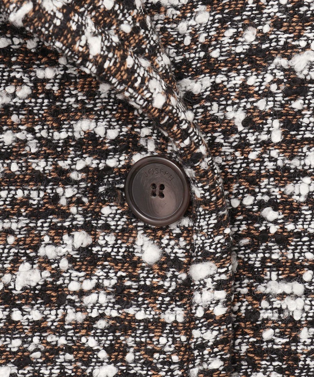 JOSEPH ウールツィード　ダブルブレステッドコート 