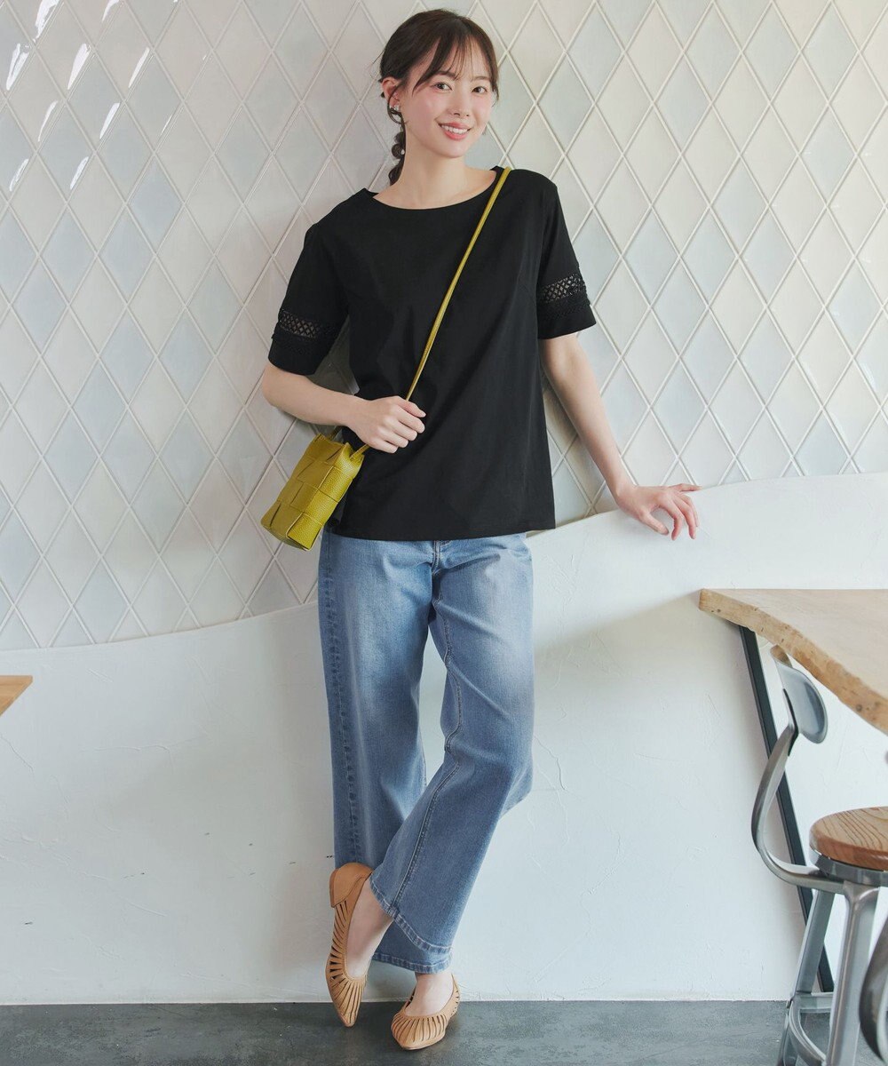 Tiaclasse 「サマケア」レーススリーブトップス 