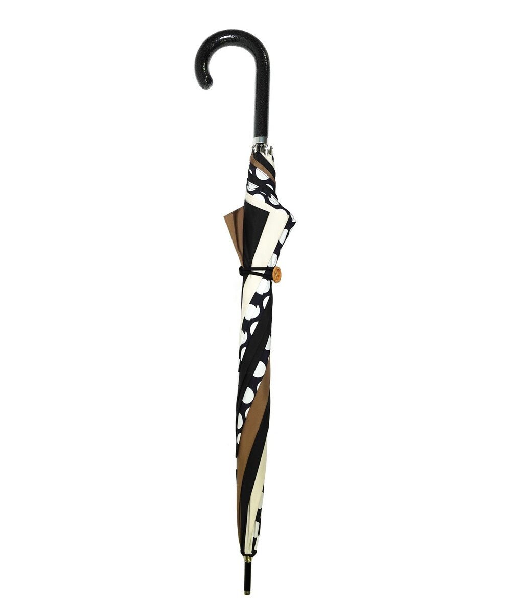 +RING レディース向け プラスリング 長傘 60cm BLK/BGE T1346 