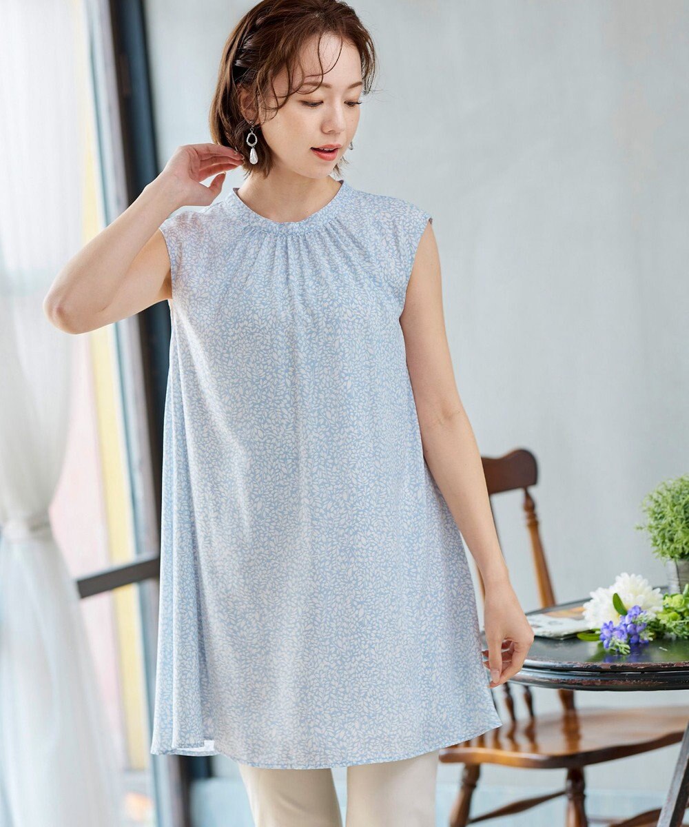 Tiaclasse 【洗える】体型カバーも叶うAラインギャザーチュニック 