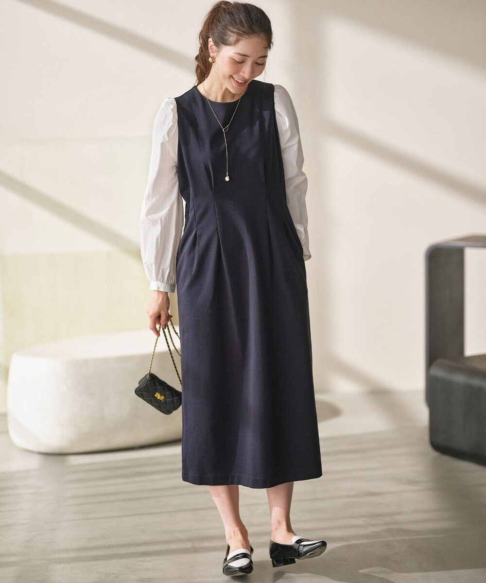 組曲 シャツスリーブポンチ ワンピース 