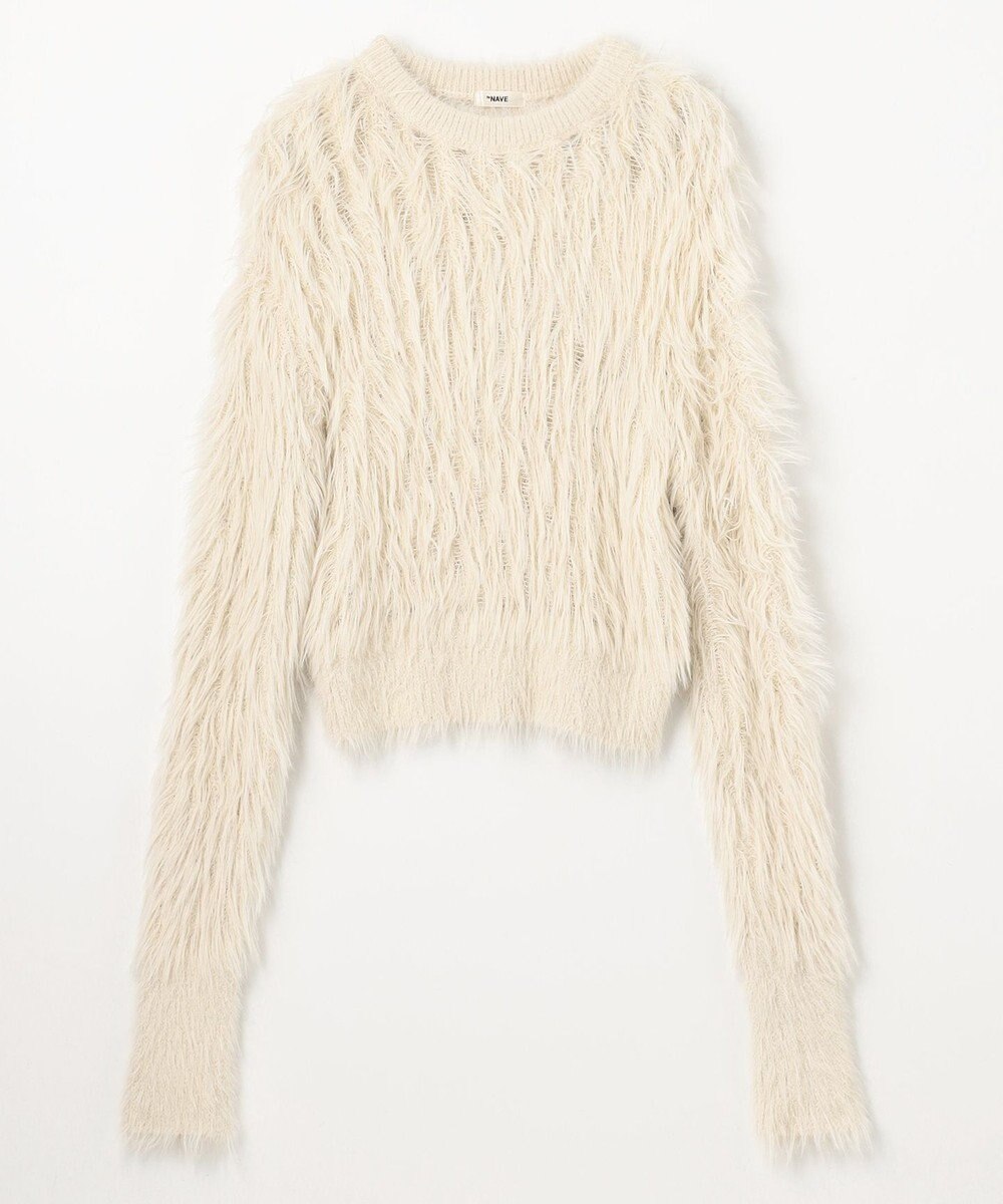 NAVE 【ReNAVE・洗える】メルティーシャギーニット プルオーバー 