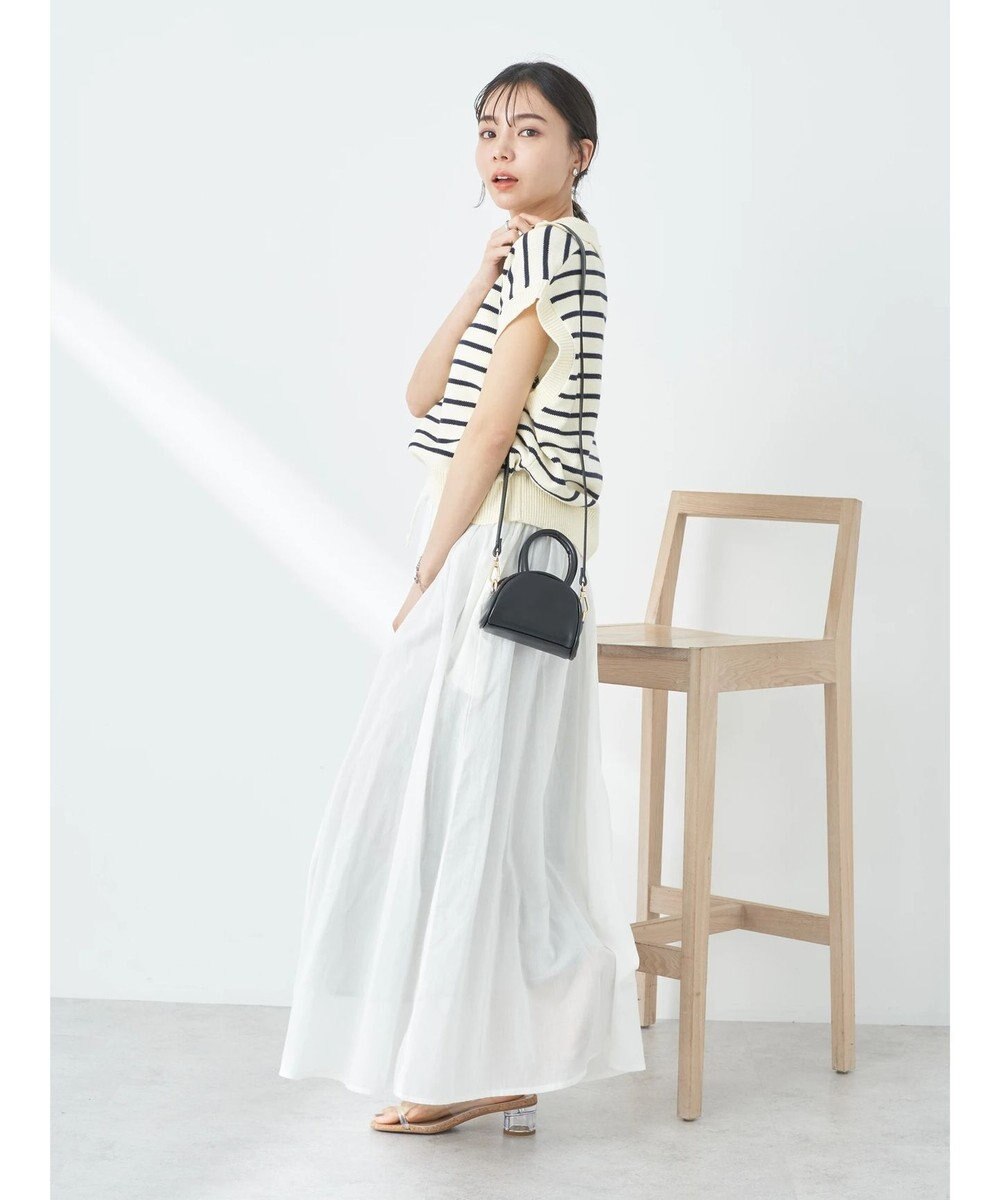 earth music&ecology コットンボイルボリュームスカート 