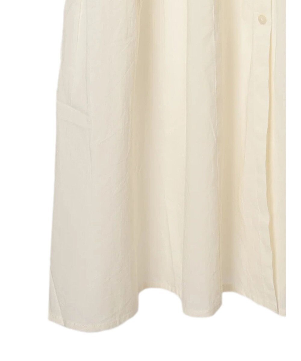 CRAFT STANDARD BOUTIQUE インド綿フリル衿ワンピース 