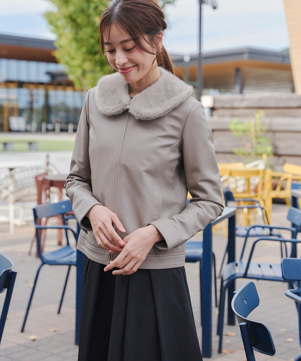 Tiaclasse エコファー付け襟ティペット 