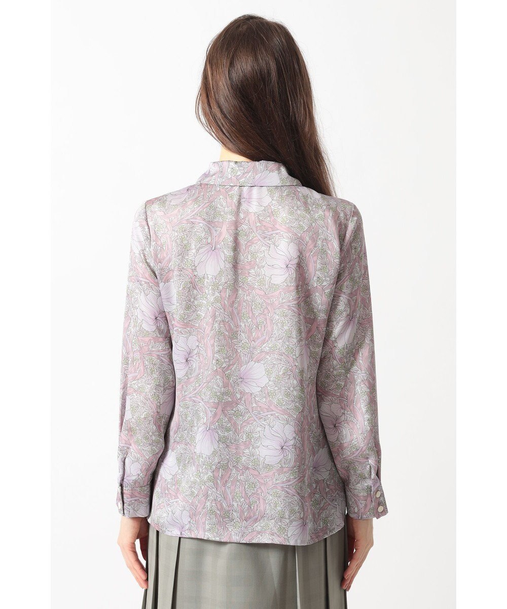 DAKS ボタニカルプリントブラウス 