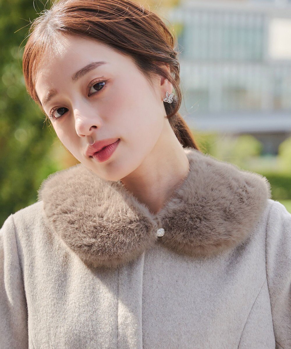 Tiaclasse エコファー付け襟ティペット 