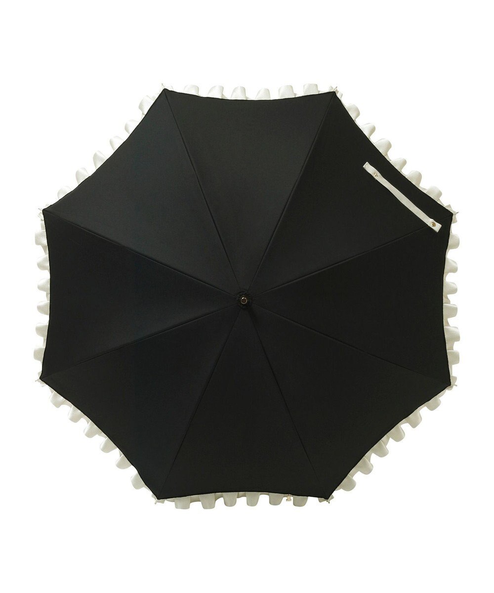 MOONBAT 【一級遮光/晴雨兼用】LANVIN en Bleu (ランバン オン ブルー) 長傘 日傘 シャイニーフリル 遮光 遮熱 UV 