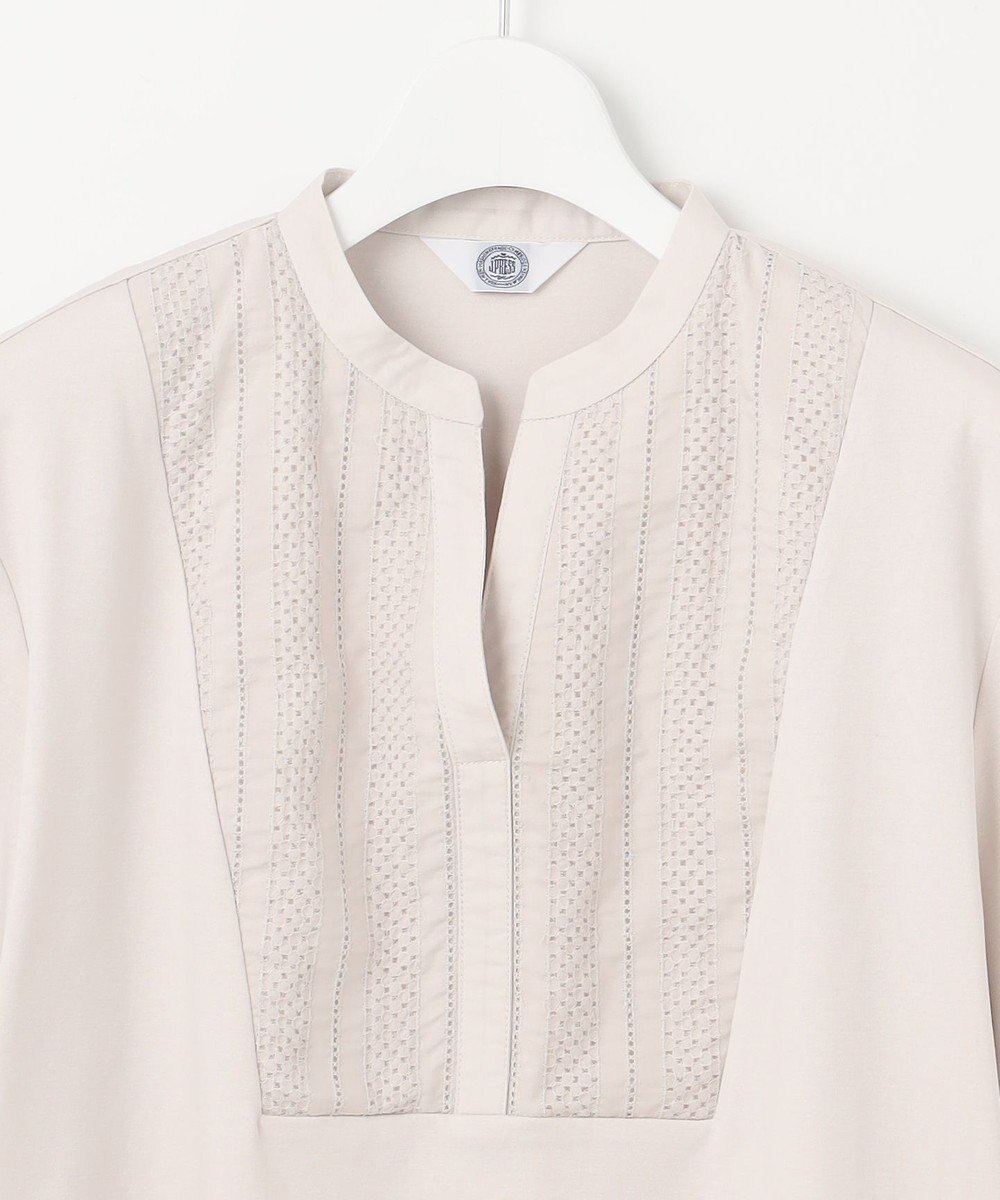 J.PRESS LADIES L スムースジャージー バンドカラー カットソー 