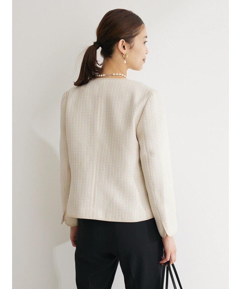 Green Parks ｅｆ－ｄｅ　ツィード風ノーカラージャケット 