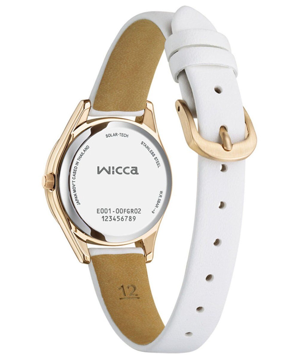 CITIZEN 【電池交換不要 ソーラーテックウオッチ】wicca「ACTIVE LINE」KH3-762-10 ウォームゴールド ホワイト 
