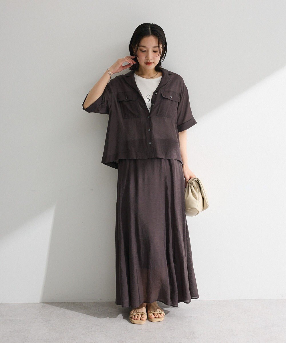 Green Parks ＳＥＴ２点　シャツスカートセットアップ 