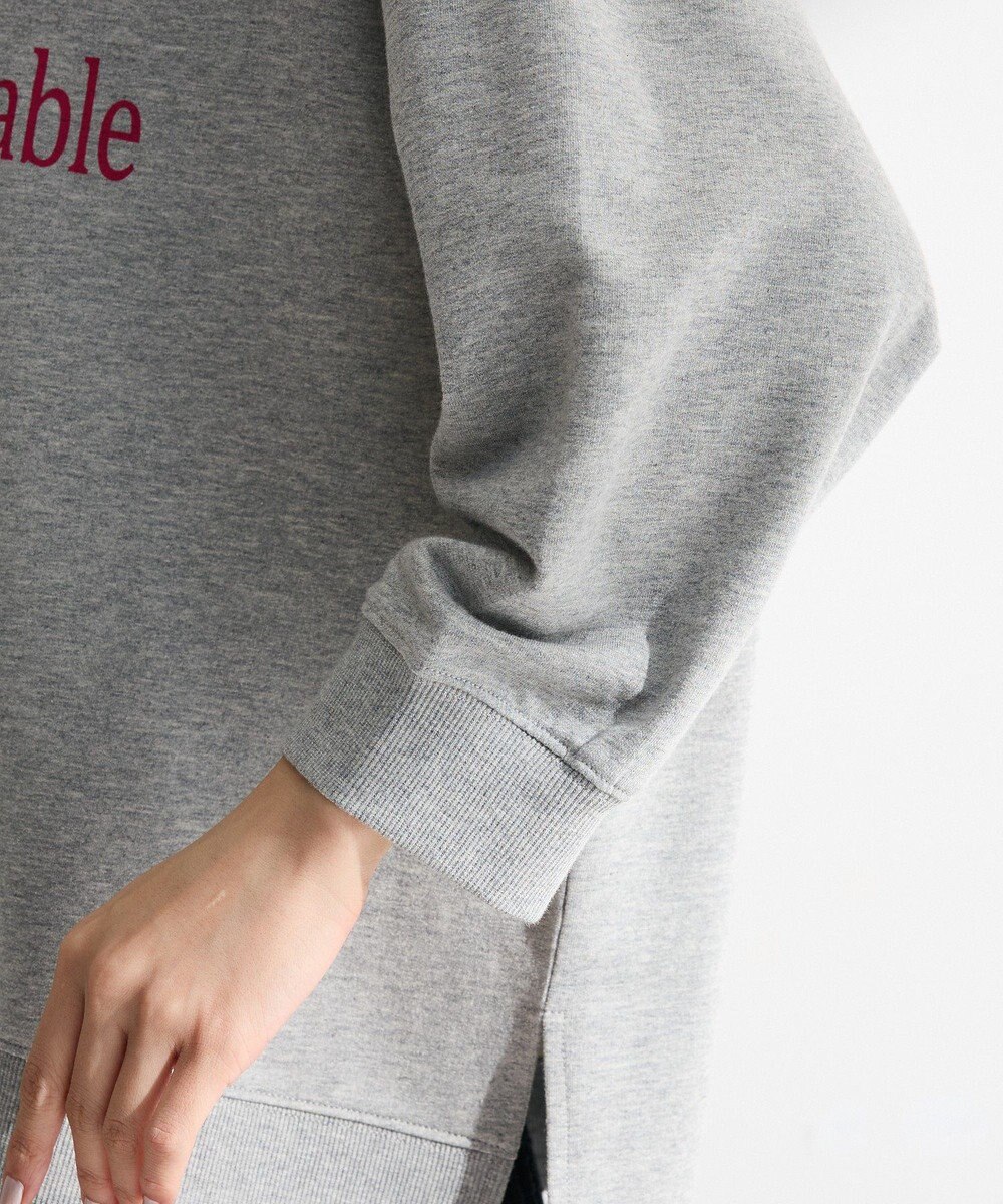 Green Parks 七分袖ロゴ裏毛プルオーバー 