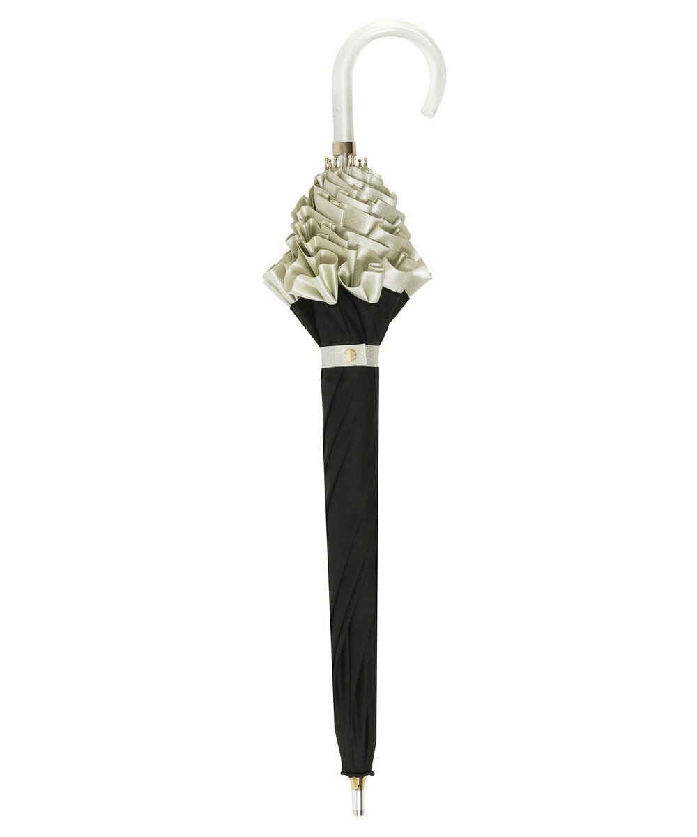 MOONBAT 【一級遮光/晴雨兼用】LANVIN en Bleu (ランバン オン ブルー) 長傘 日傘 シャイニーフリル 遮光 遮熱 UV 