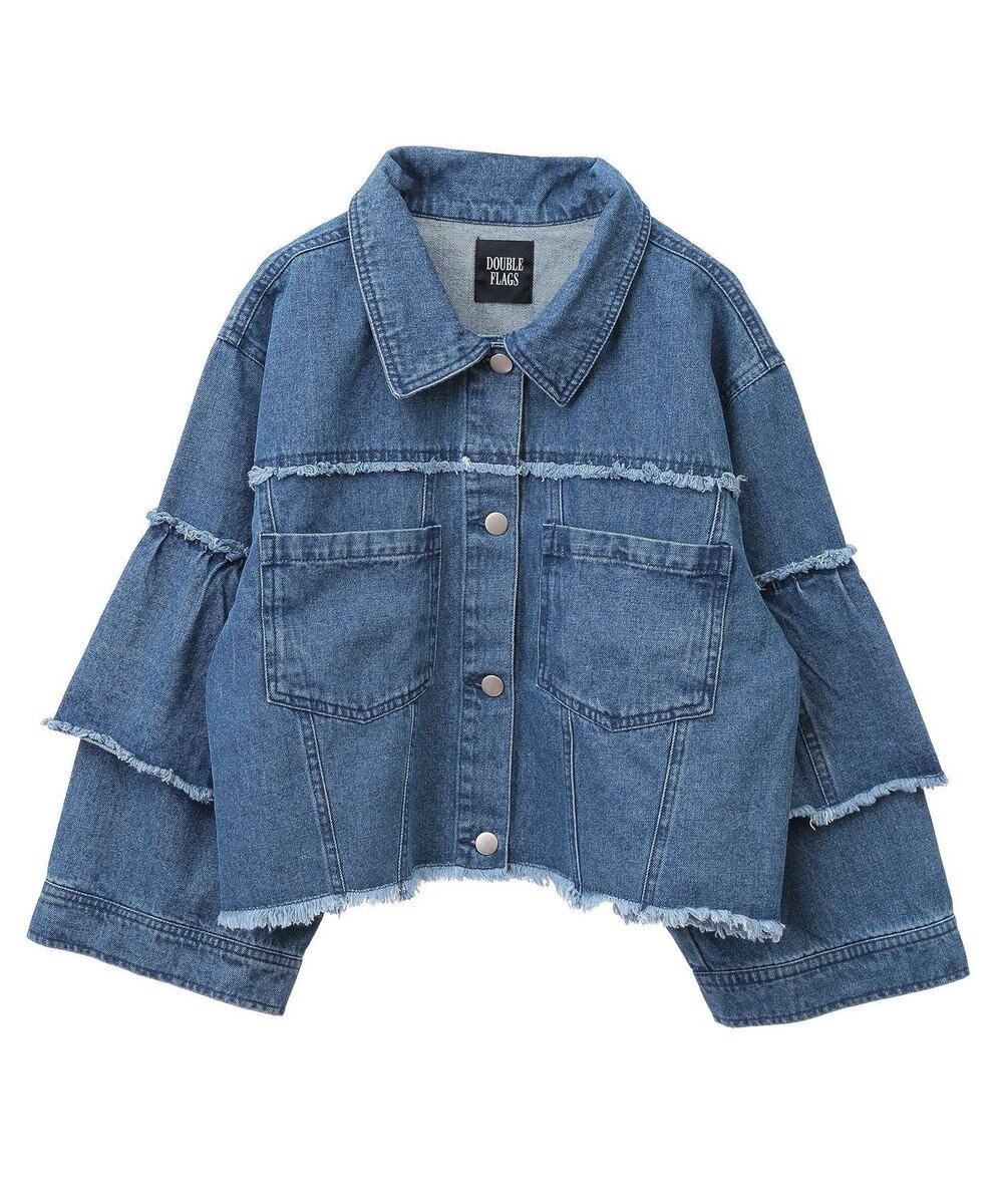 Green Parks ・ＤＯＵＢＬＥ　ＦＬＡＧＳ　フレアスリーブＧジャン 