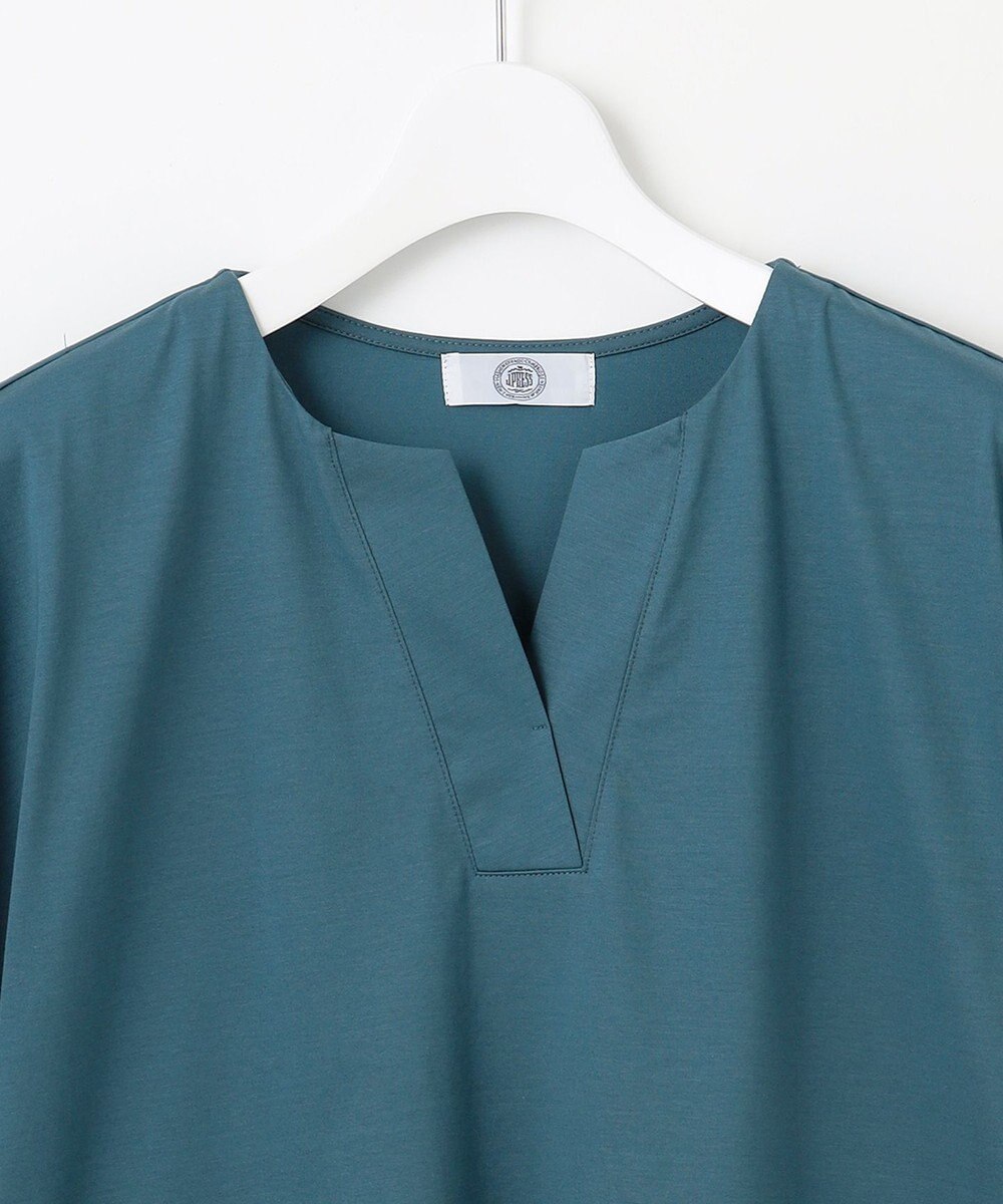 J.PRESS LADIES L 【接触冷感】プレーティングジャージー フレンチスリーブ カットソー 