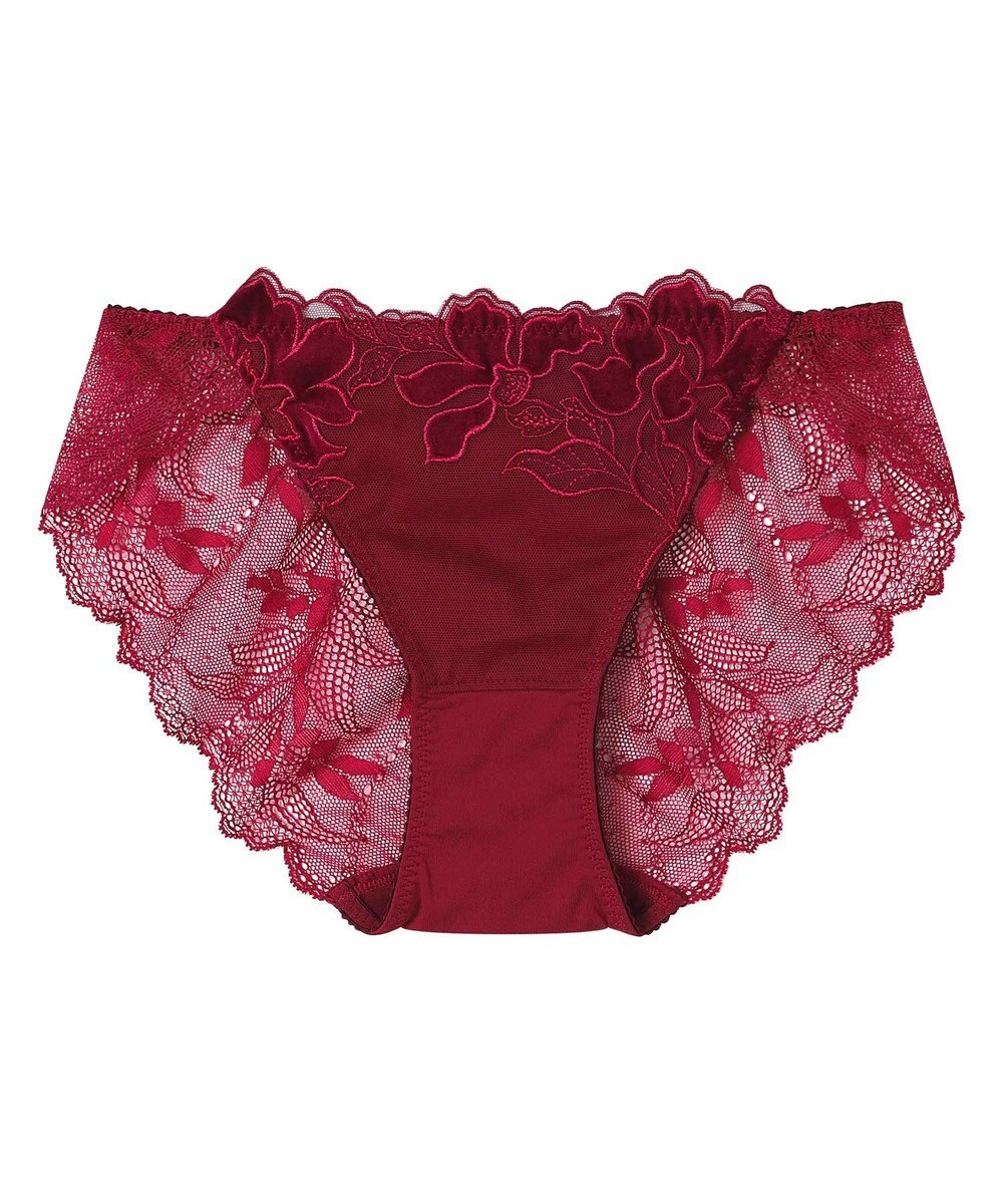 une nana cool 【ベロアのレースが特別感を演出】クリスマスモチーフ総レースショーツ 