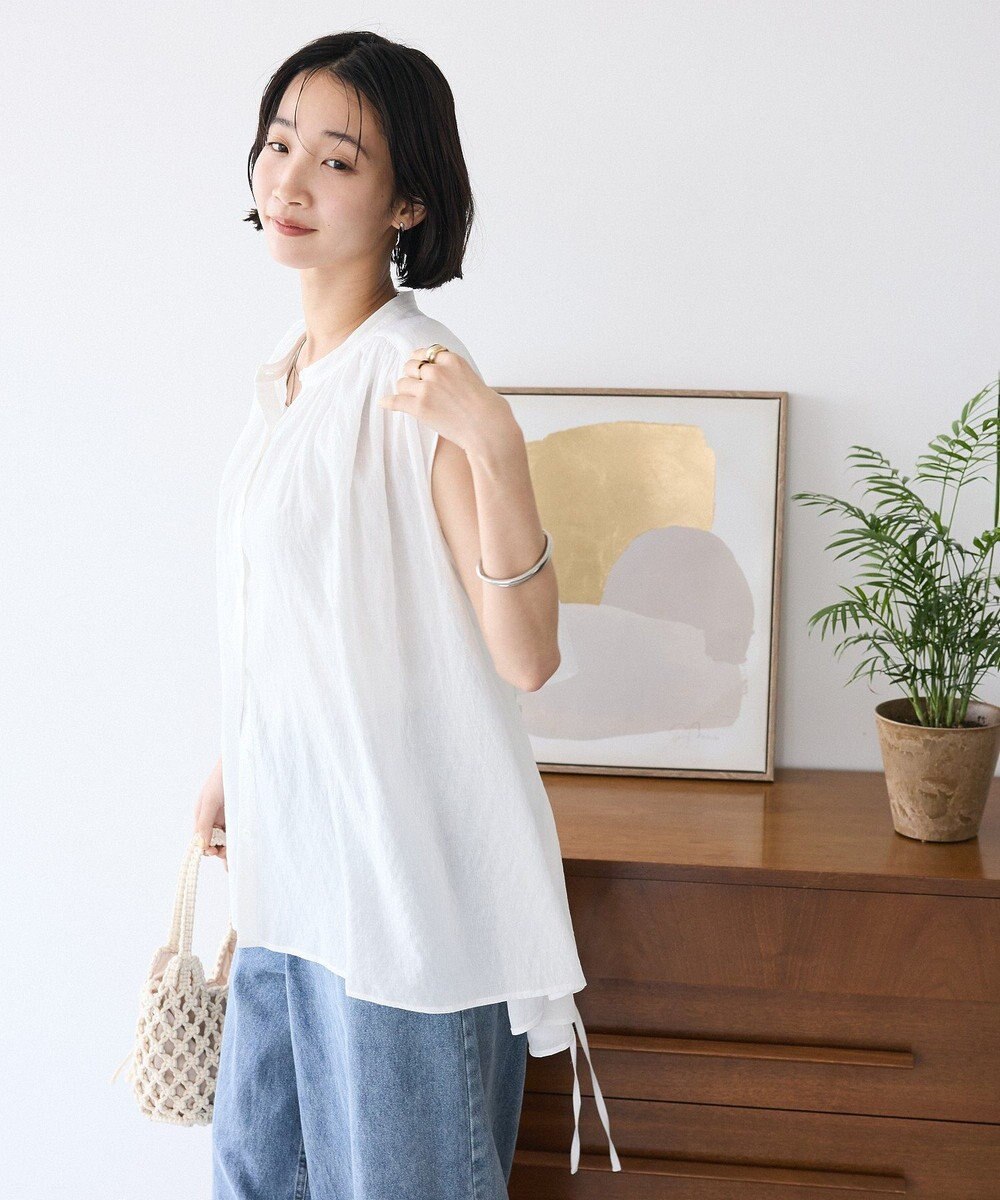 CRAFT STANDARD BOUTIQUE ヴィンテージボイルバックデザインブラウス 