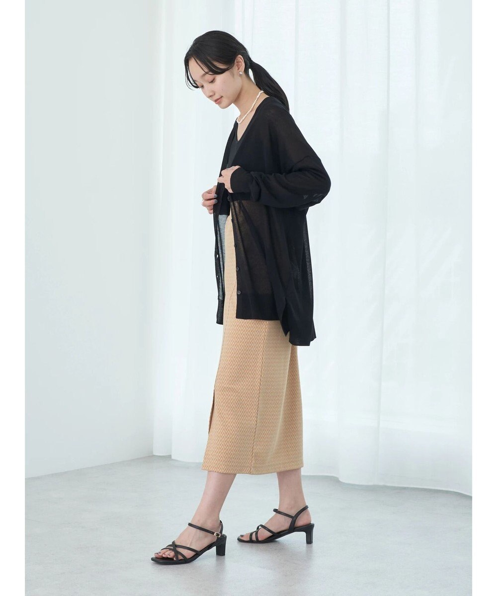 earth music&ecology 接触冷感Ｖネックカーディガン 