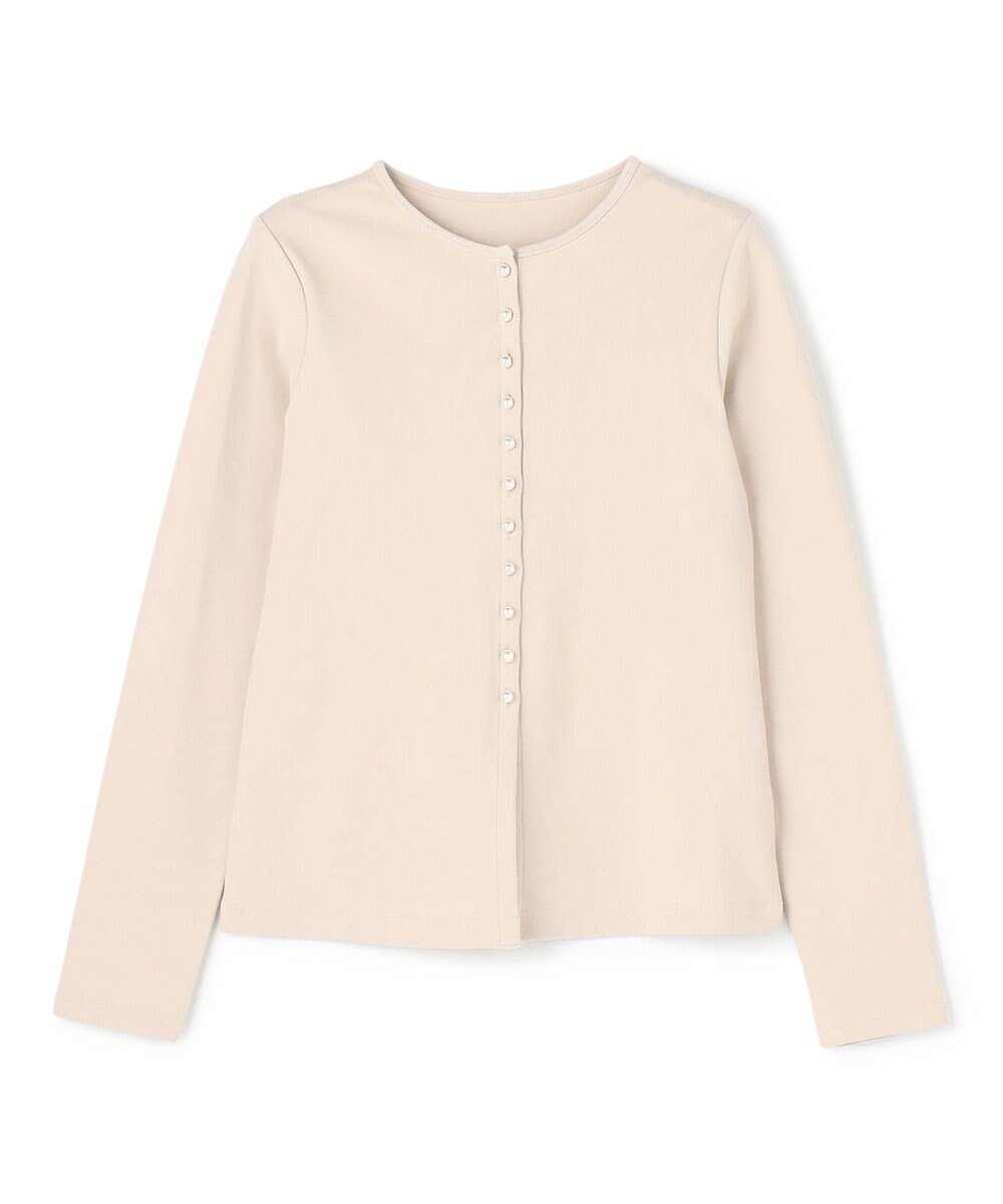 UNFILO ドライタッチリブ カーディガン 