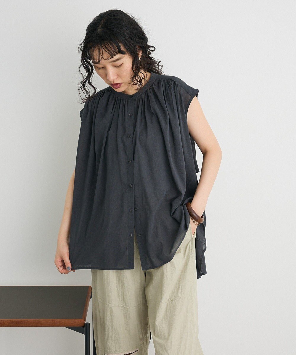 CRAFT STANDARD BOUTIQUE ヴィンテージボイルバックデザインブラウス 