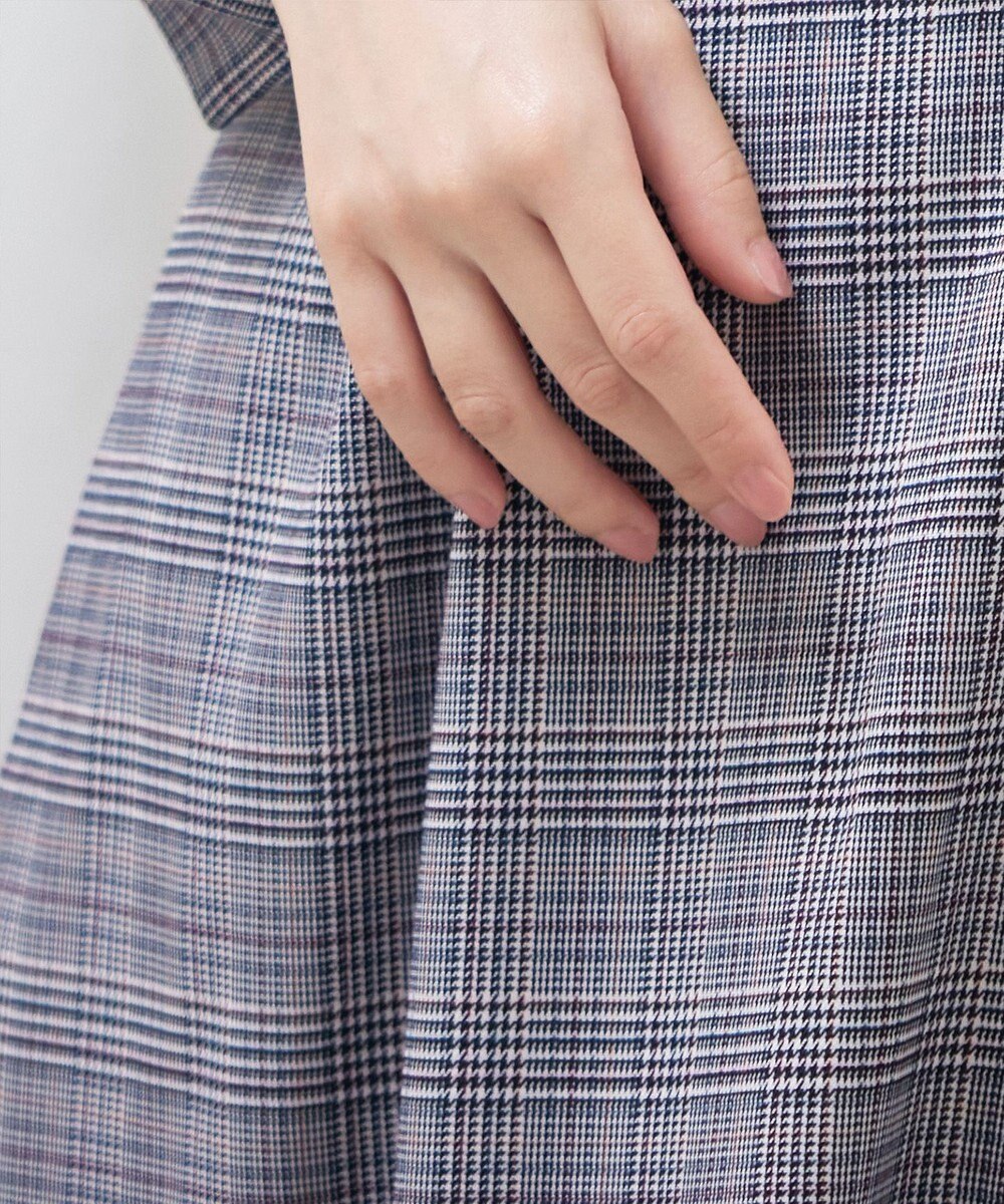 Tiaclasse 【洗える】チェックドッキングワンピース 