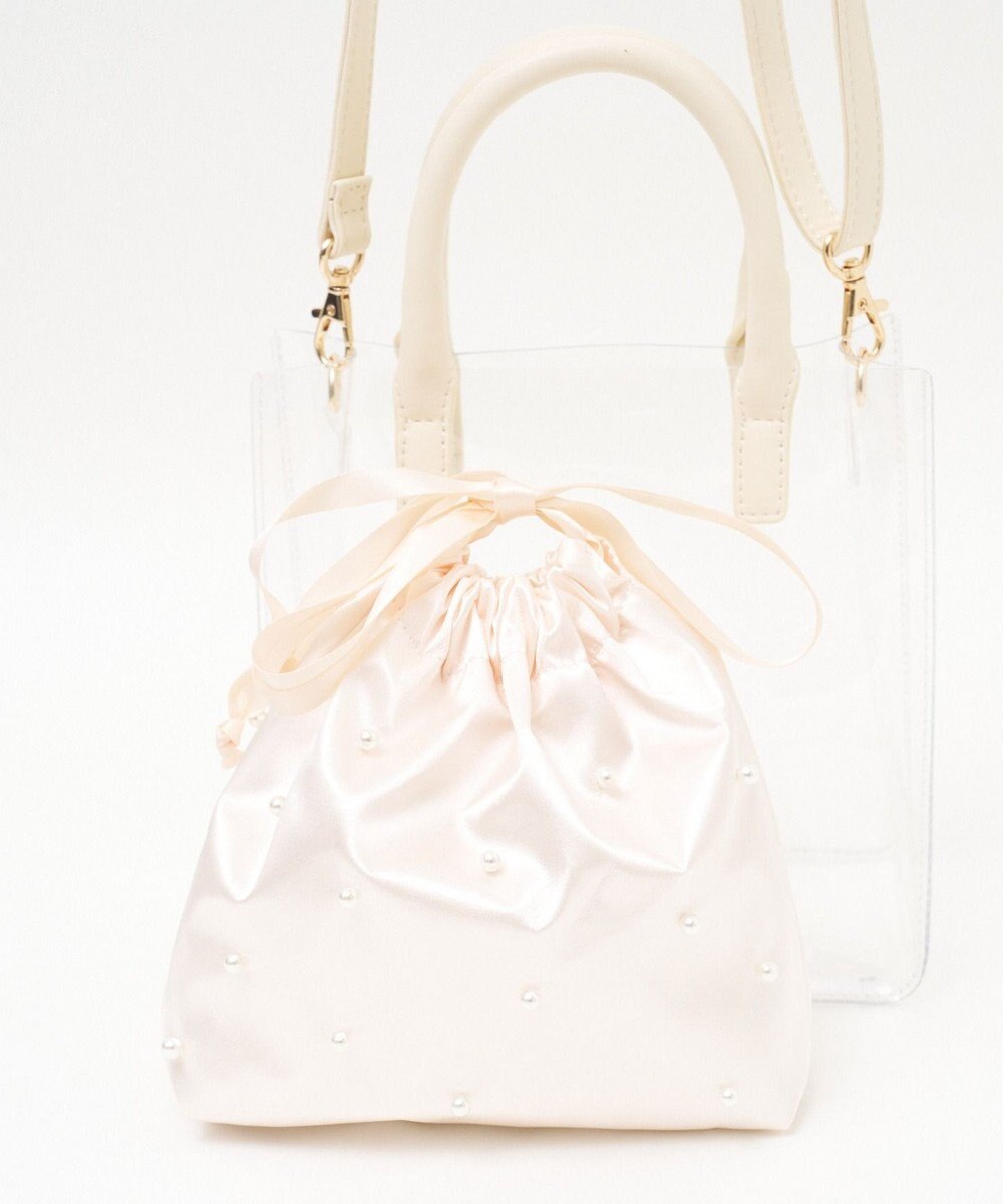 WEGO 巾着付きクリアショルダー 