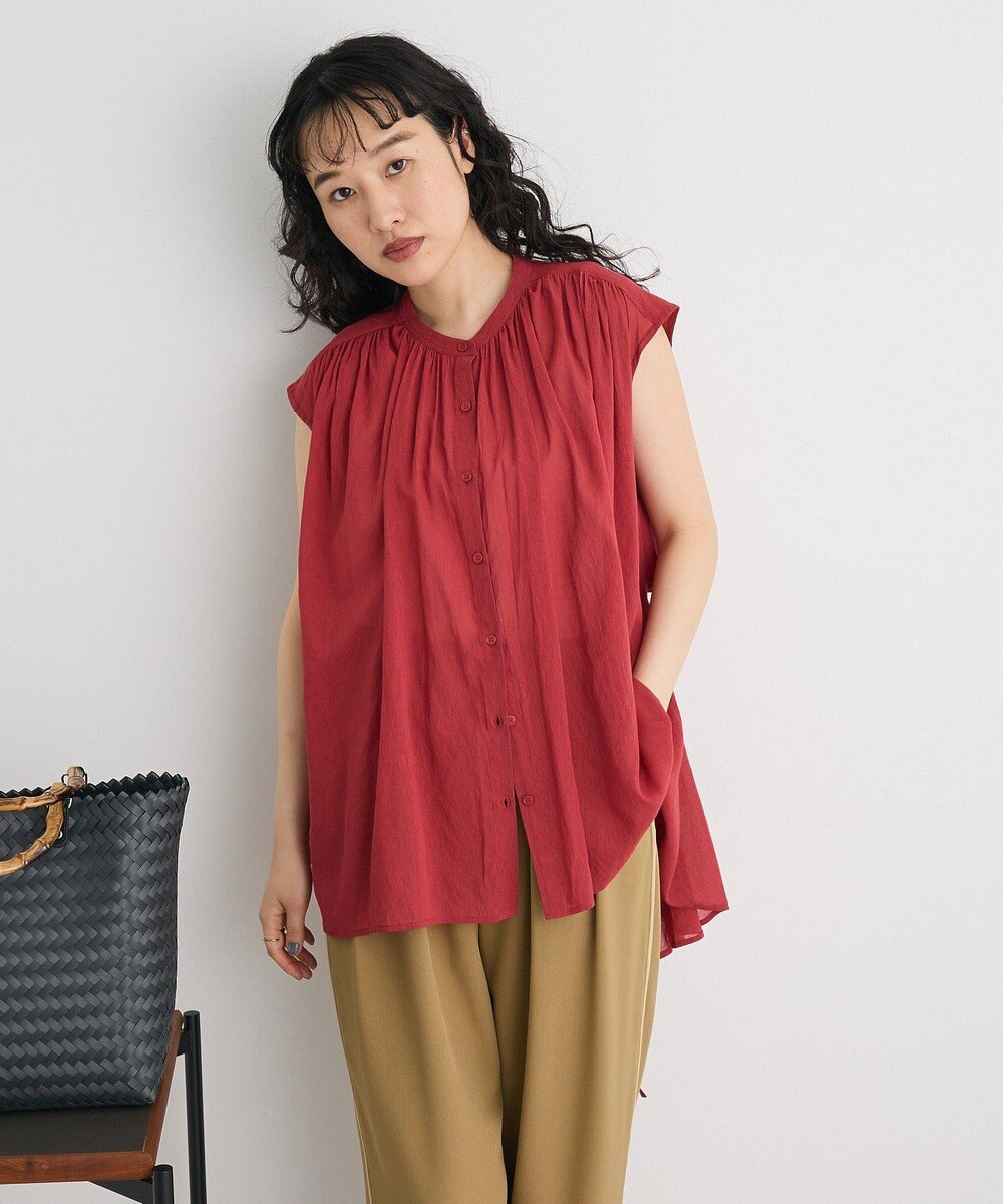 CRAFT STANDARD BOUTIQUE ヴィンテージボイルバックデザインブラウス 