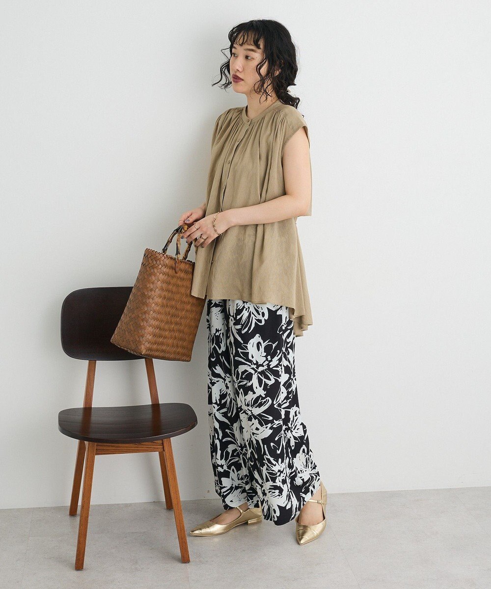 CRAFT STANDARD BOUTIQUE ヴィンテージボイルバックデザインブラウス 