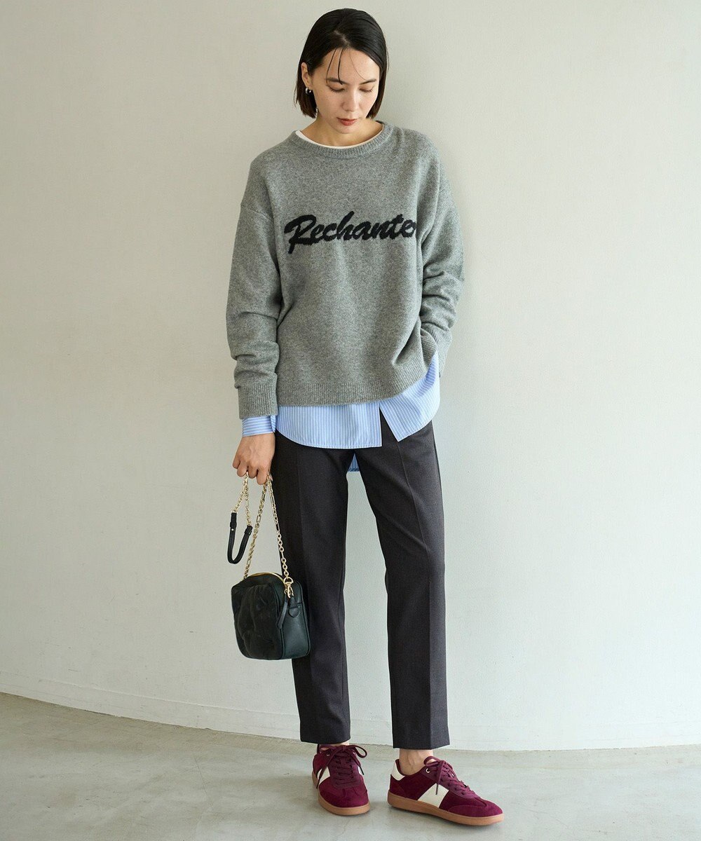 UNFILO 【ウエストゴム/14サイズ展開】beauty warm pants テーパード 