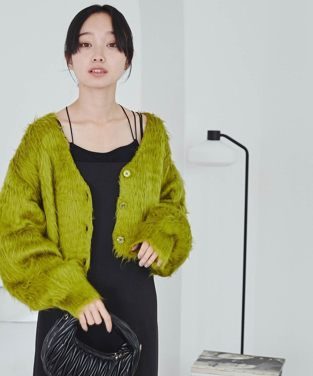 WEGO ファータッチニットショートカーデ 