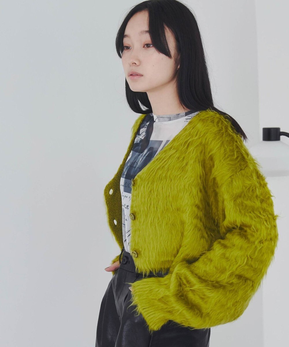 WEGO ファータッチニットショートカーデ 