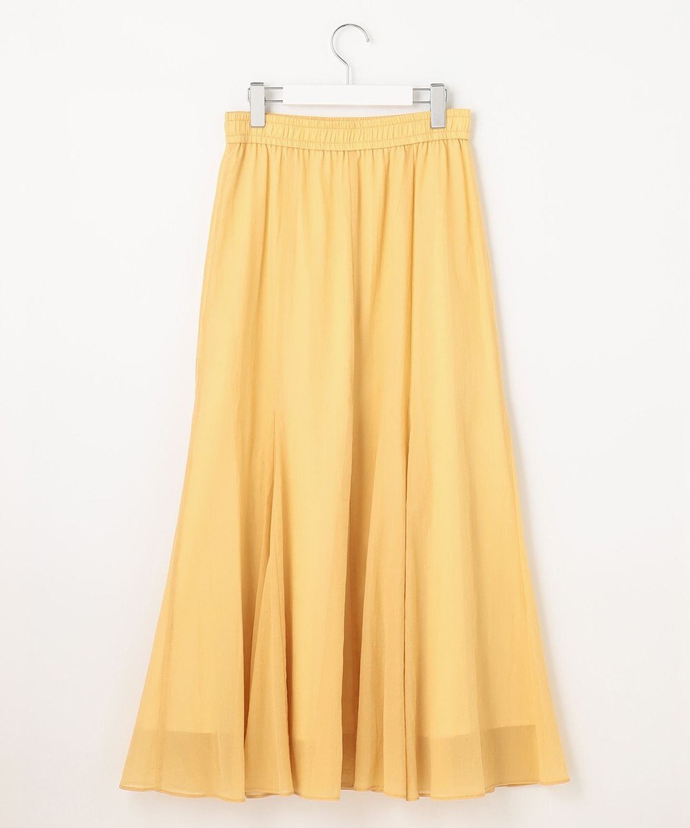 UNFILO 【イージーケア】コットンシフォンスカート 