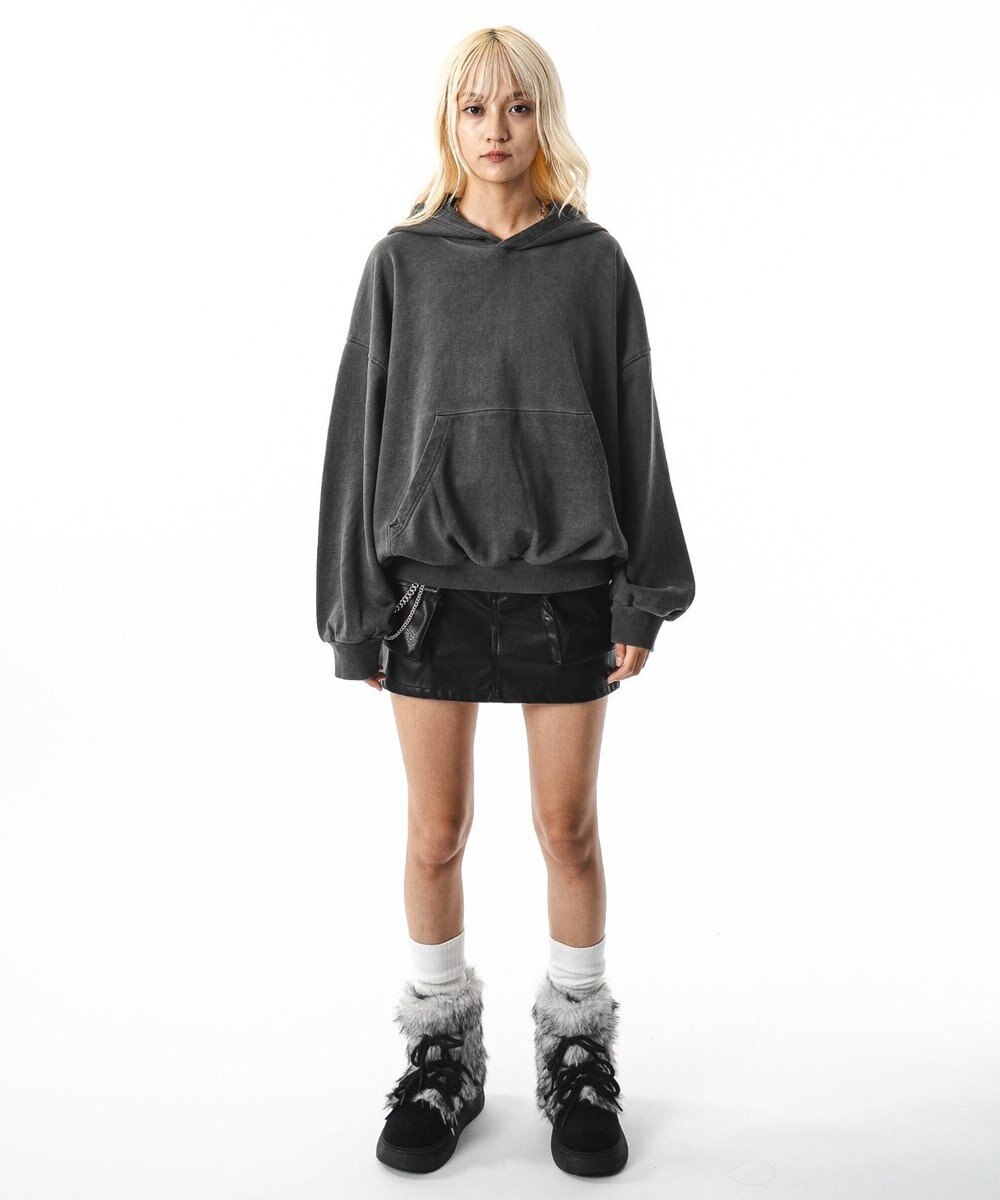 WEGO 【ユニセックス着用ITEM】バルーンクロップドプルパーカー 