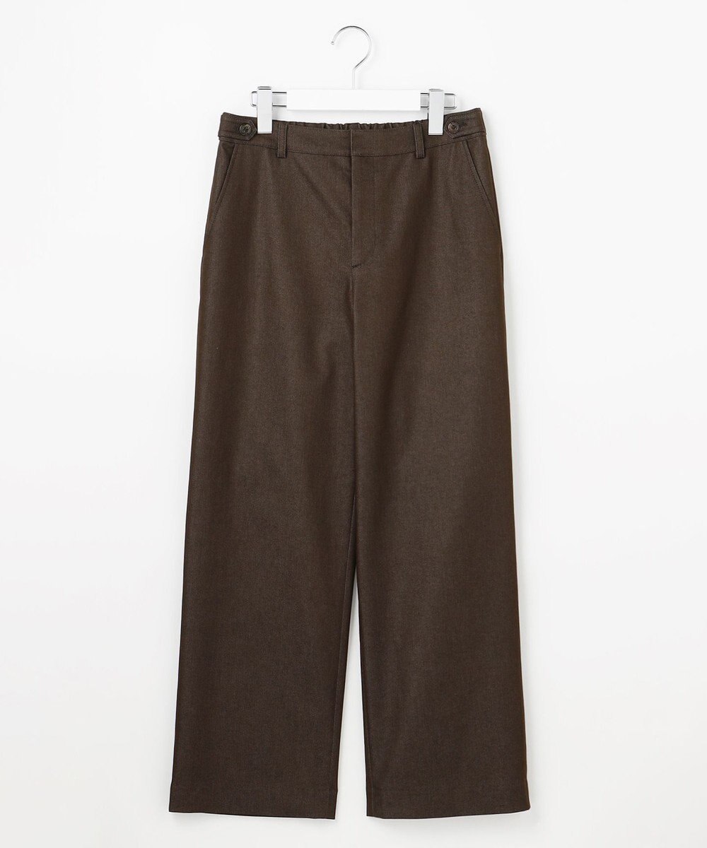 J.PRESS LADIES S TCシャンブレーサテンST ストレート パンツ 