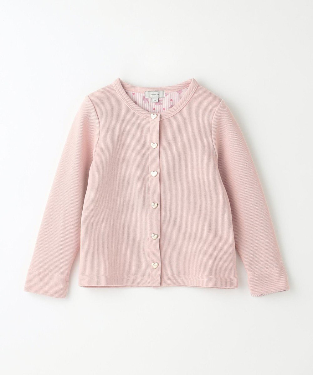 ANY KIDS スナップボタン フレンチ カーディガン 